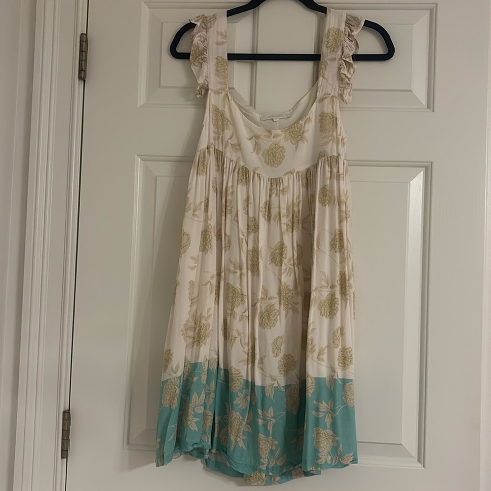 Olivaceous Floral Mini Dress